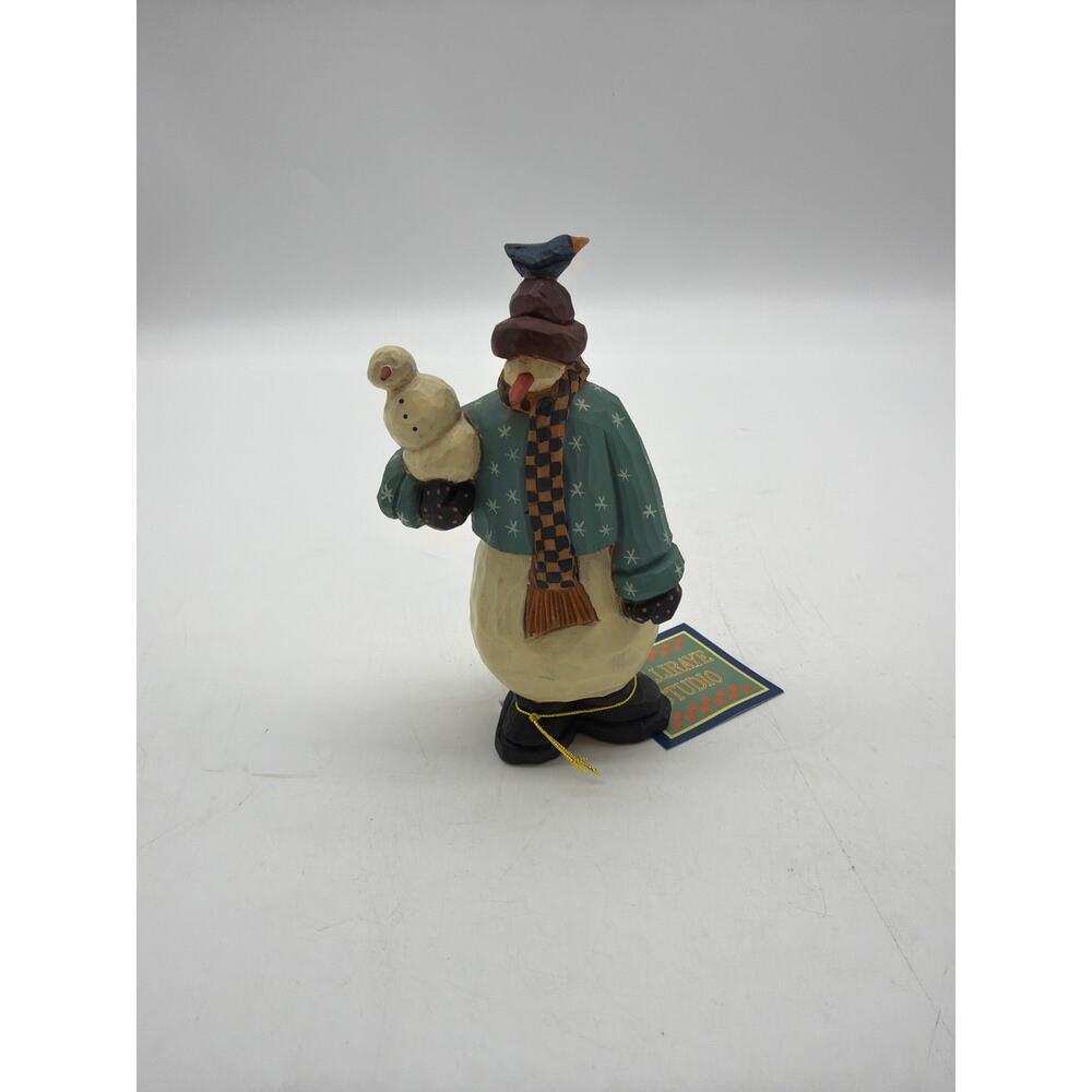 Williraye Studio Collectables snowman holding‎ small Snowman